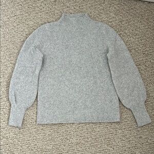 J Crew Gray Ribbed Sweater